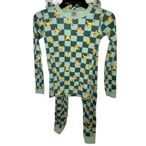 Hanna Andersson Pokémon Pikachu Pajamas Set Kids Size 12 Organic Cotton Set
